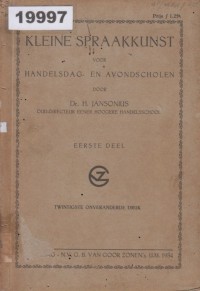 Image of Kleine Spraakkunst voor Handelsdag- en Avondscholen; Tata Bahasa Kecil untuk Sekolah Dagang dan Malam