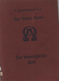Image of Das Dasein Gottes; Keberadaan Tuhan