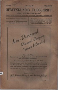 Image of Geneeskundig Tijdschrift voor Nederlandsch-Indië; Jurnal Kedokteran untuk Hindia Belanda