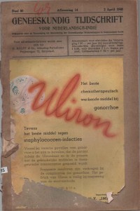 Image of Geneeskundig Tijdschrift voor Nederlandsch-Indië; Jurnal Kedokteran untuk Hindia Belanda